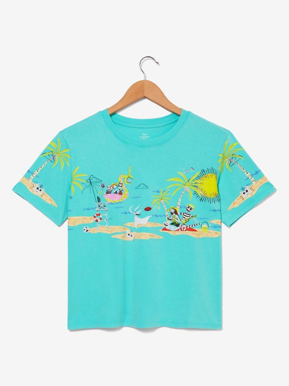 Disney The Nightmare Before Christmas Beach Cropped T-Shirt - BoxLunch Exclusive